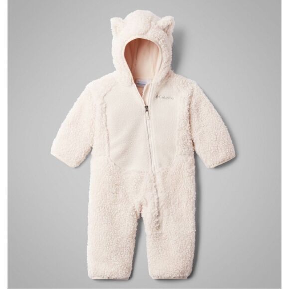 Columbia Foxy Newborn Infant Baby Sherpa Bunting Suit One Piece Onesie Footsie - Picture 1 of 15